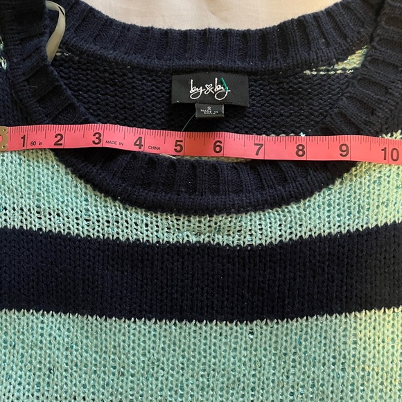 by & by Black and Green Off-the-Shoulder Sweater - Picture 5 of 7